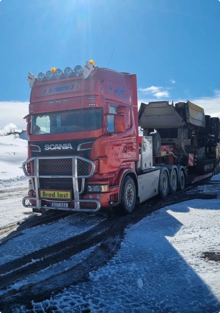 Maskintransport, specialtransport, tungtransport och kranbil i Norrköping